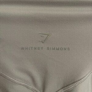 WHITNEY SIMMONS GYMSHARK LEGGINGS TAN XS